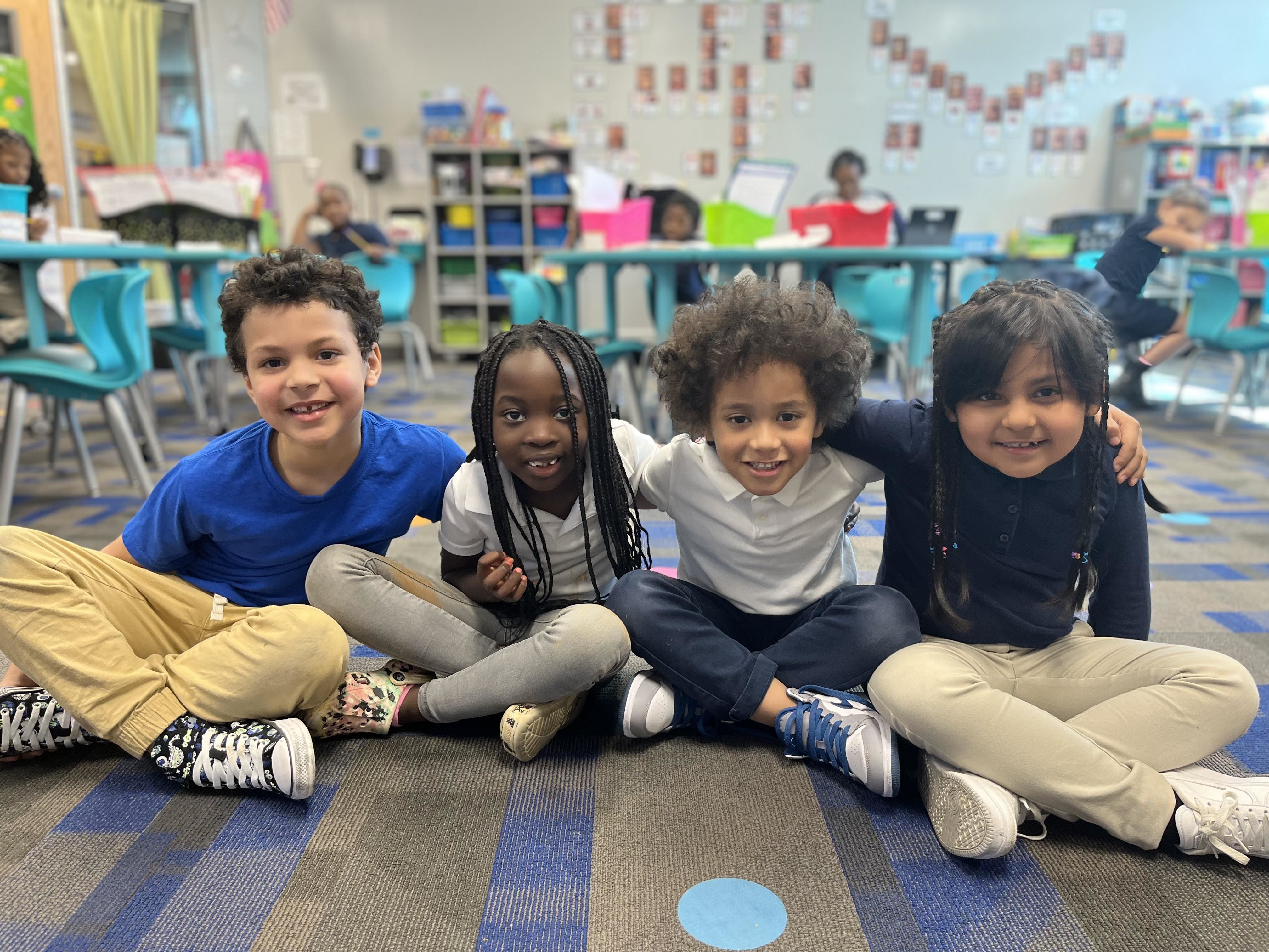 picture with two girls and two boys