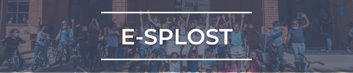 Graphic containing the words "E-SPLOST"